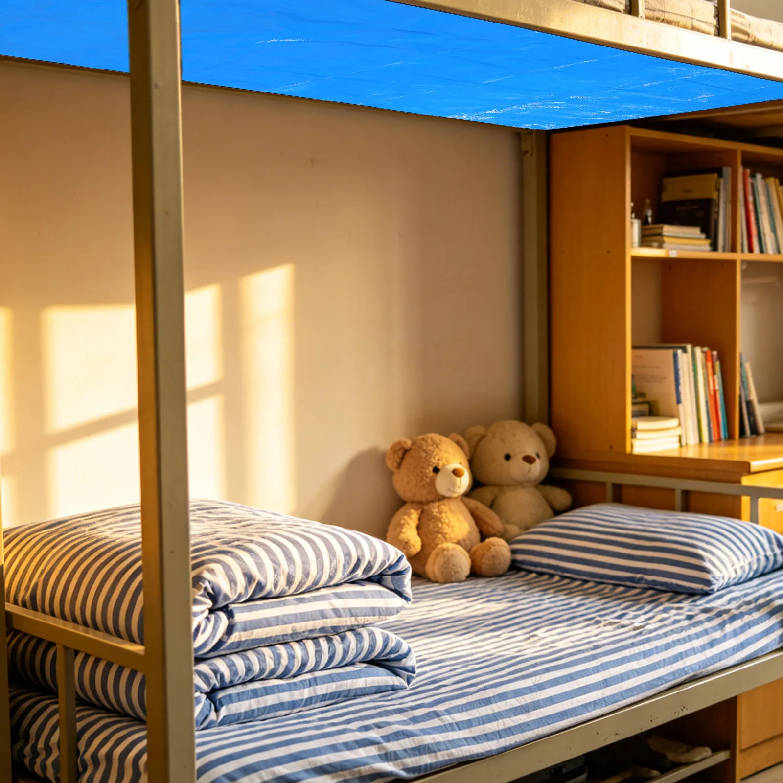 Bottom Bunk Dust Cover Heavy-Duty Waterproof Dustproof Canopy Dormitory Crumb Shield Washable Under Loft Bed Protector