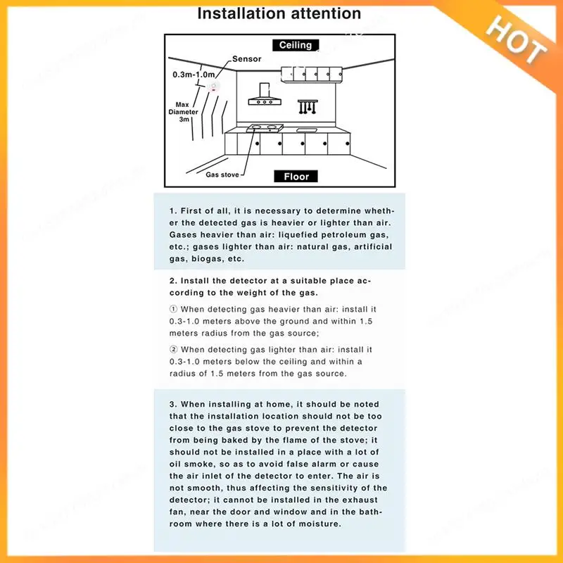 A43M زيجبي مستشعر الغاز الطبيعي القابل للاحتراق المنزلية الذكية غاز البترول المسال تسرب الغاز كاشف إنذار الحماية الأمنية من الحرائق الاتحاد الأوروبي التوصيل