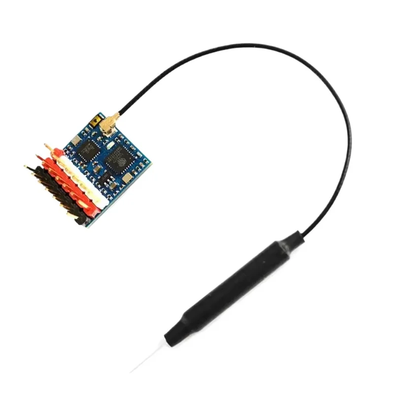 1pcs for Mateksys MATEK 2.4G 6CH PWM Receiver 3.0 ELRS-R24-P6 R24-P6 EXPRESSLRS VBAT Voltage Sense for RC Airplane Fixed-Wing