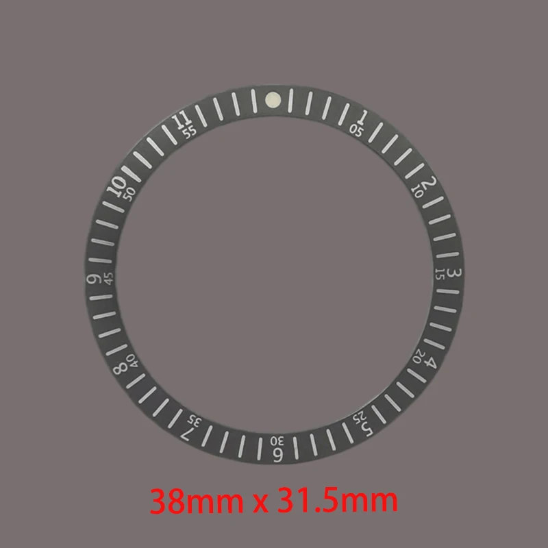 38 mm x 31,5 mm flacher Aluminium-Uhrenlünetten-Einsatzring, passend für SKX007 SKX009 SRPD-Gehäuse, NH36 NH35-Uhrwerk, Herren-Uhrenring, Refit-Teile – Detail 10