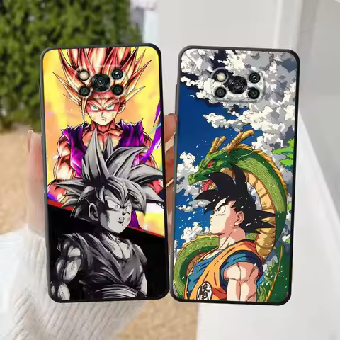 Soft Cover Phone Case for Poco X3 NFC C51 C61 C75 M3 M4 Pro X7 C71 C40 C50 M5s M7 X4 Pro X5 F3 F7 Dragons Balls