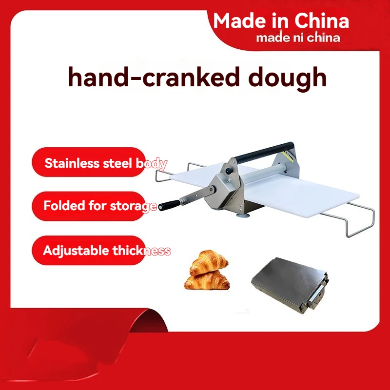 Stainless Steel Folding Manual Pastry Machine Multi-purpose For Shaping Croissant Century Egg And Egg Tart Crusts
