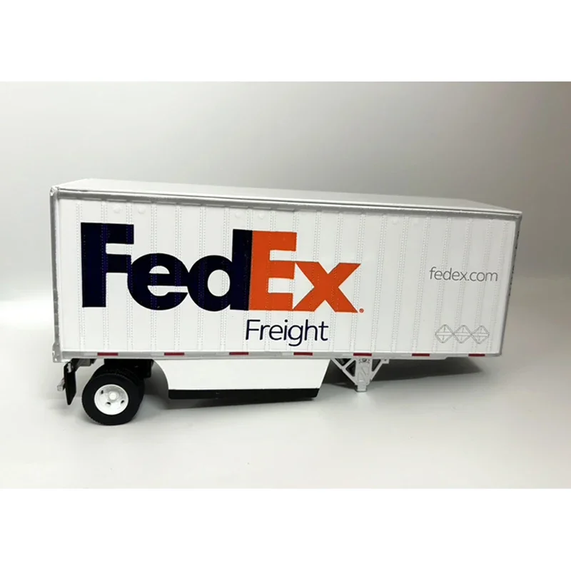 1/50 Scale Fedex Marine Logistics Tractor Semi Trailer Container Simulation Alloy Model  17*5.5*8.5CM