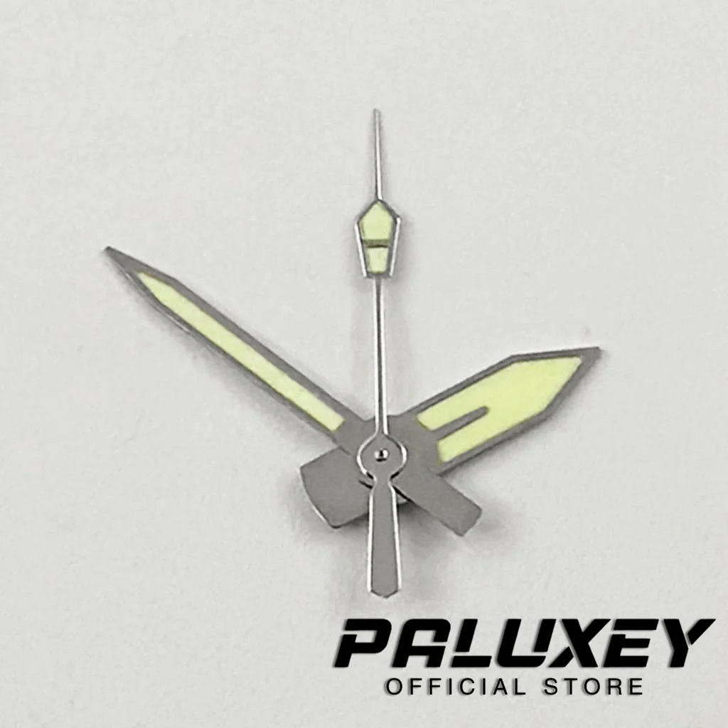 Стрелки для часов, зеленый супер светящийся указатель, запасные аксессуары, подходят для NH35/NH36/7S26/7S36/4R35/4R36, автоматический механизм