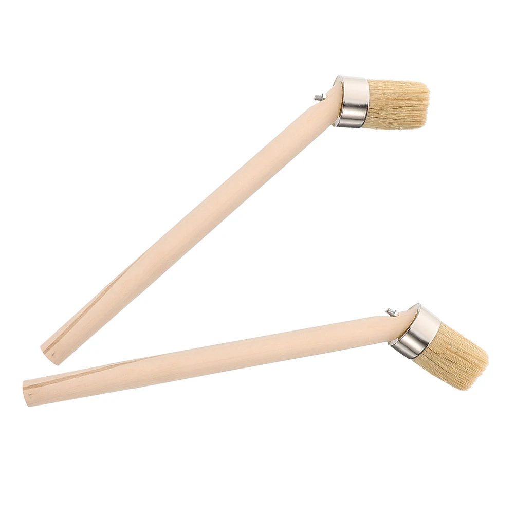 

2pcs Tire Repair Tool Brush with Handle for Car Wheel Rim Detailing Car Wheel Brush Cleaning Automotive Bristles Tools