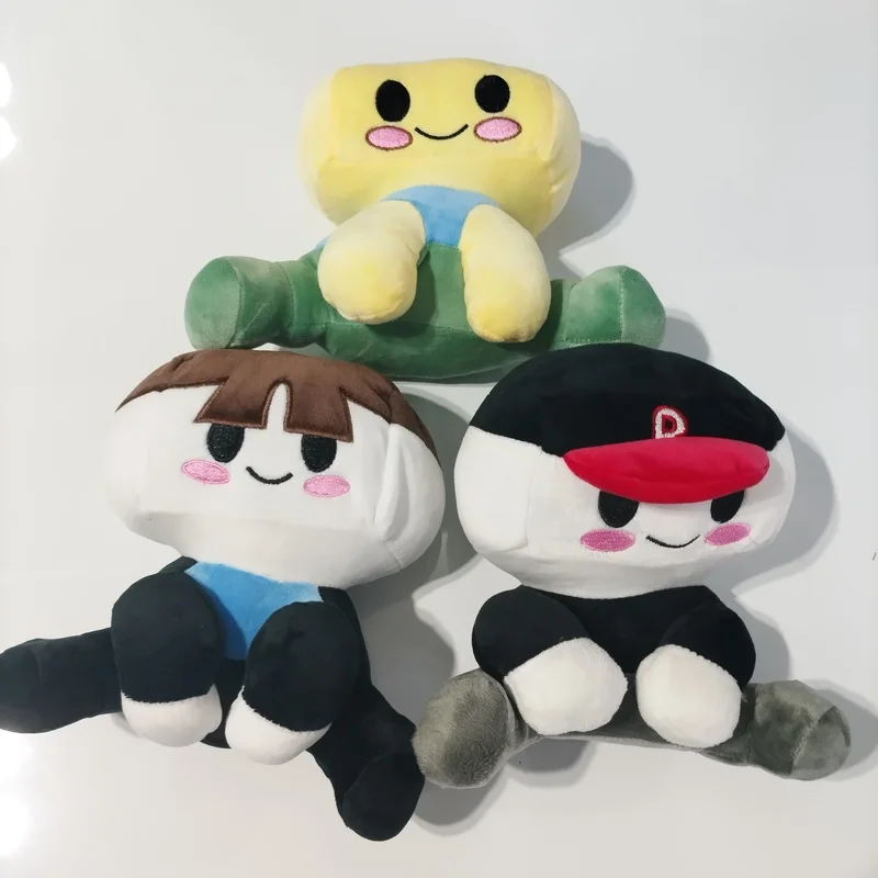 New Blox Buddies Plush Toys Cartoon Girl Black With Hat Yellow Decorative Doll Home Room Gifts For Kids