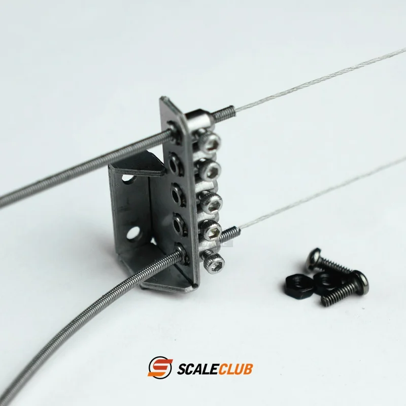 Scaleclub-Remorque à tête de boue pour camion RC Tamiya Lesu, escalade tout-terrain, câble de nervure de siège, ligne de pont verrouillable, partenaires