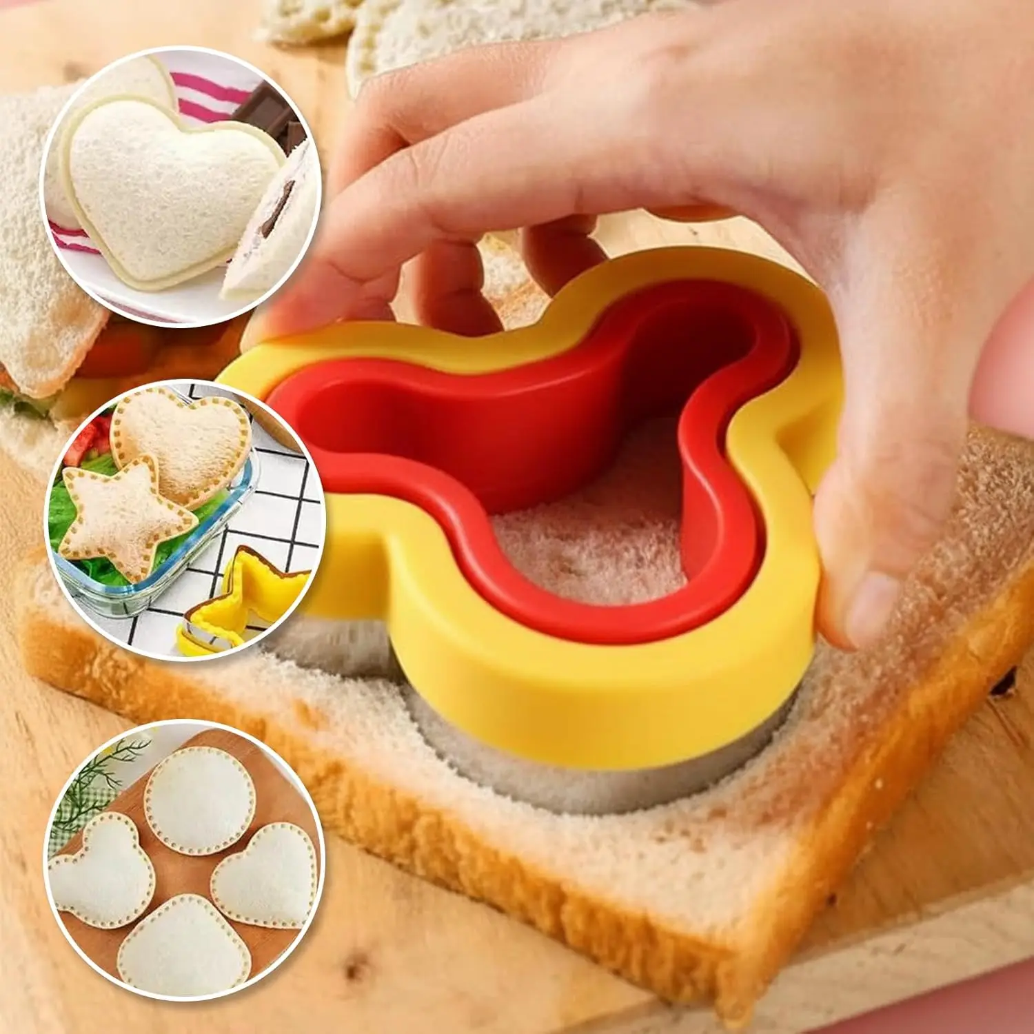 Mouse Cookie Cutters & Biscuit Cutter Set – Durable Stainless Steel, Food Grade, with Safety Covers for Baking and DIY Fun