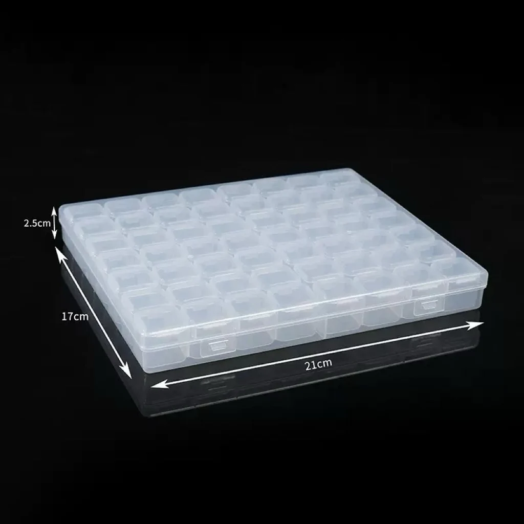 56/28 Grid Diamond Embroidery Box Painting Cross Stitch Tools Nail Accessory Boxes Case Useful Storage Dismountable image 6