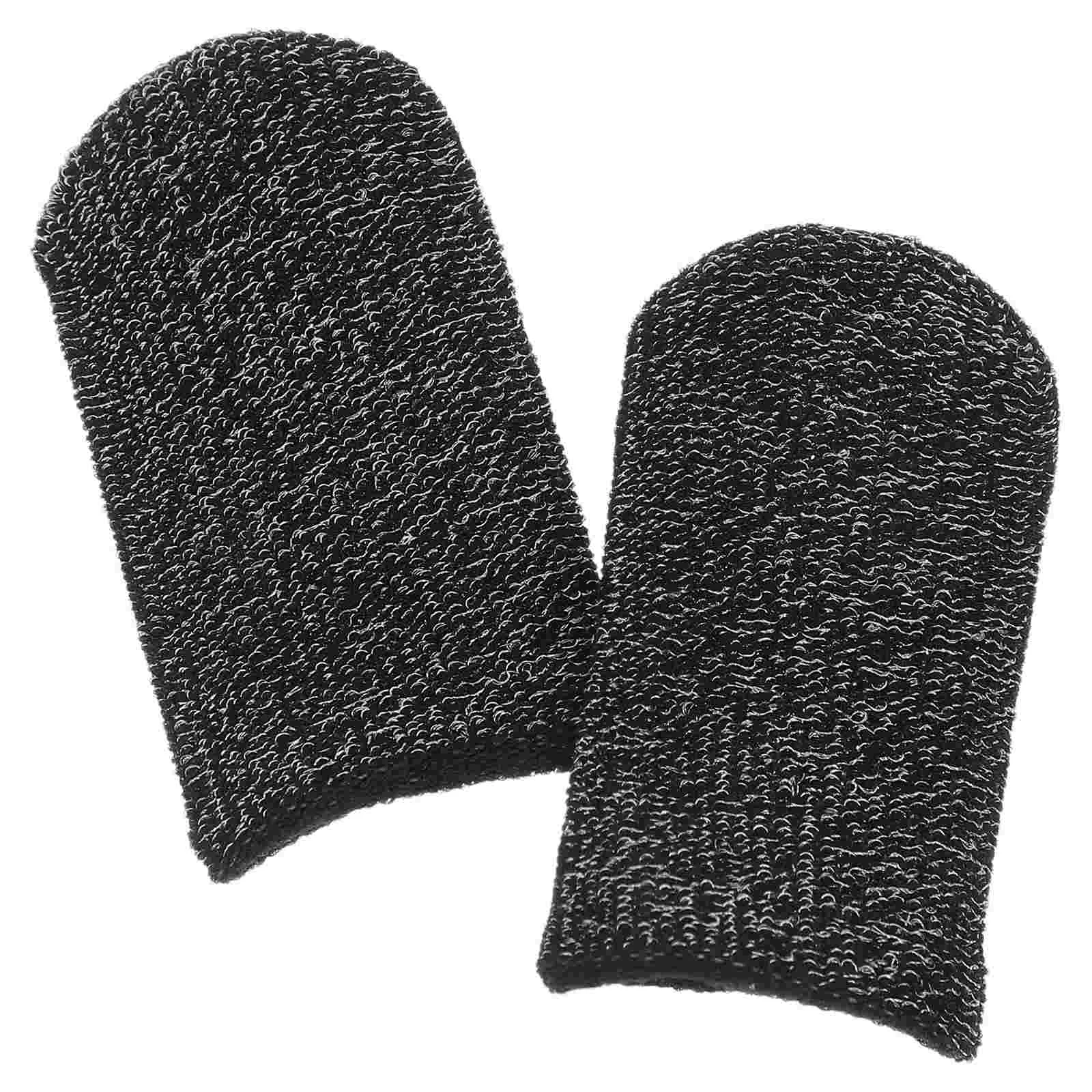 

2 Pcs Guitar Finger Cots for Children Sleeve Protectors Players Fiber Bass Cover