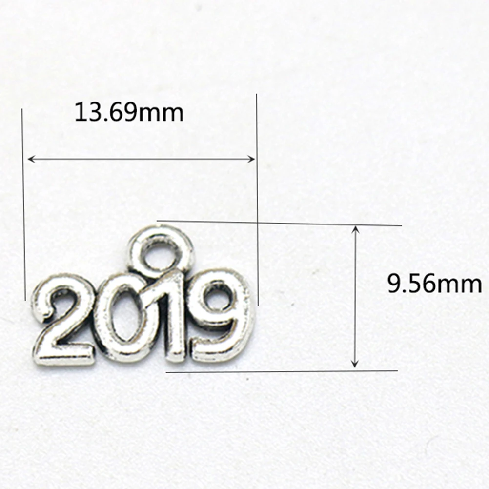 

20pcs Year Pendant Alloy Charm Making DIY Jewelry Pendants Ancient Silver Necklace Bracelet Earrings Accessories