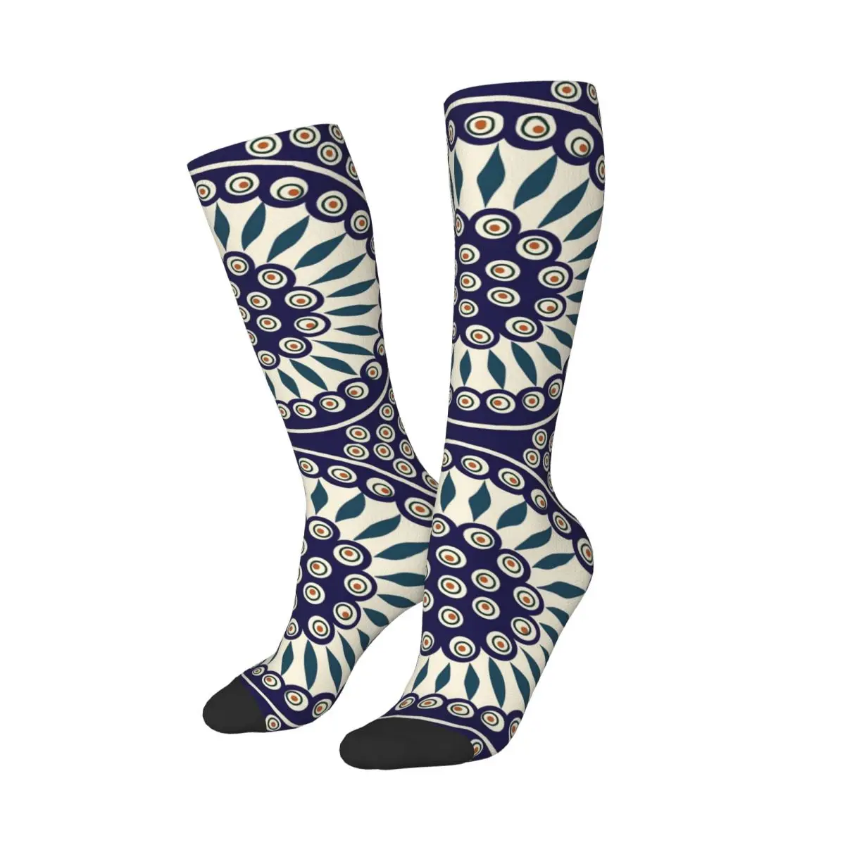 Boleslawiec Ceramics Socks Harajuku Stockings All Season Long Socks Accessories for Man Woman Christmas Gifts