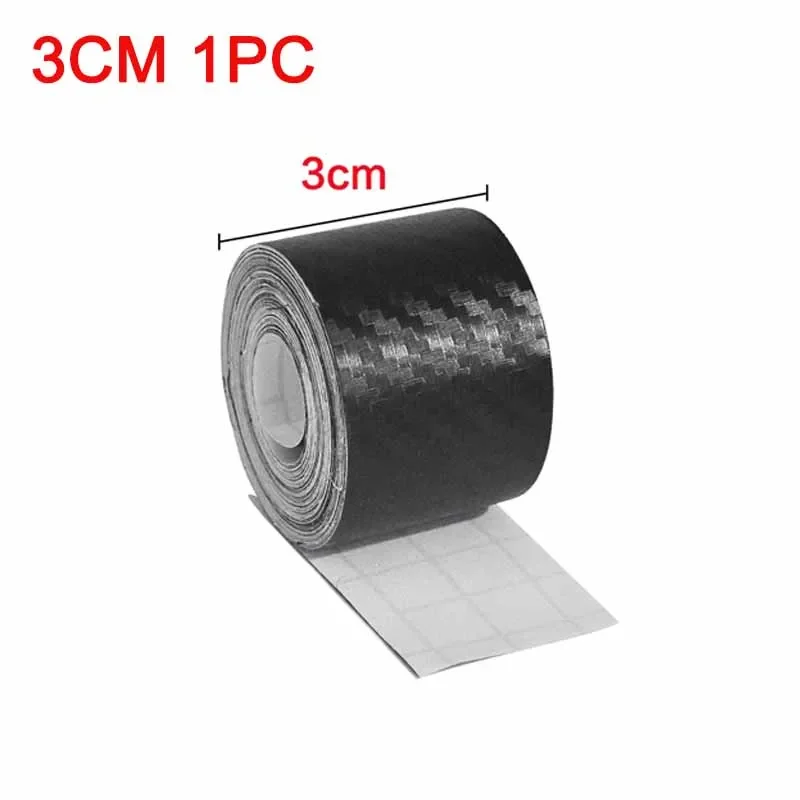 1/2 stücke Nano Carbon Faser Auto Aufkleber Paste Schutz Streifen DIY Automotive Schutz Film Auto Durch Sill Seite Anti scratch Band