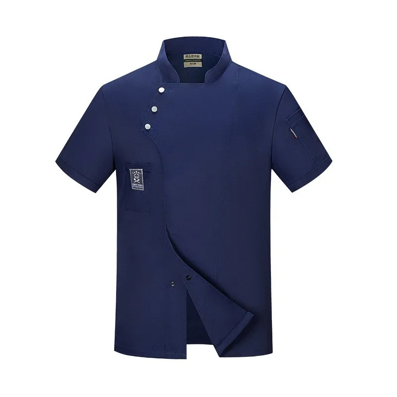 Abbigliamento da ristorante per hotel leggero estivo a maniche corte uniforme da chef impermeabile da uomo