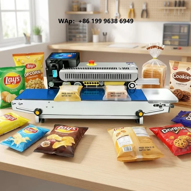 Willita Inkjet Printing Large Bag Sealer Machine Sealing Machine Horizontal Continuous Heat Plastic Bag Band Sealer