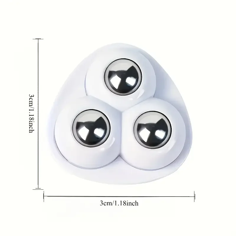 6pcs Adhesive Wheels w/ Stainless Bearings - 360° Rotating Casters for Kitchen & DIY (Easy Install, Compact & Sturdy)​