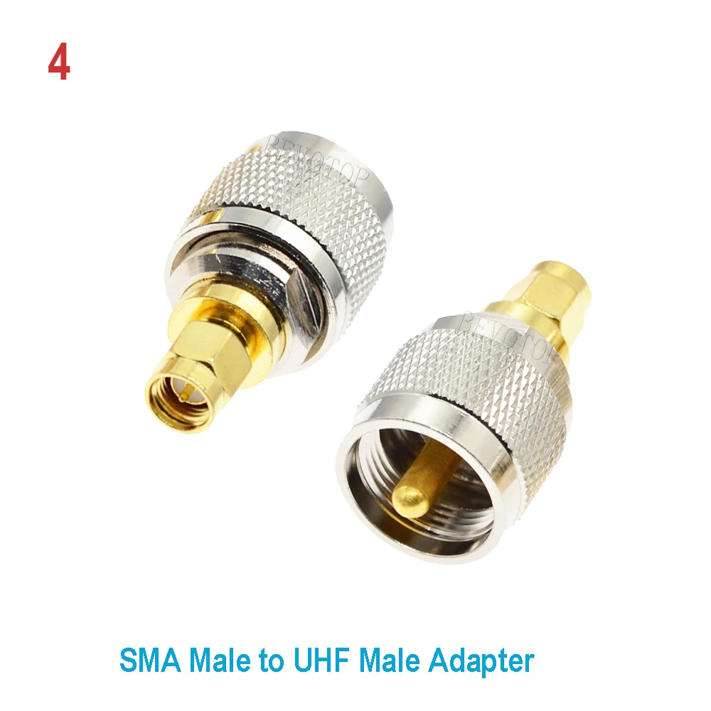 1PCS UHF Conector UHF Male/Female to SMA/ BNC/ L16 N/ TNC/ F/ FME Plug to Jack 90 Coax Adapter
