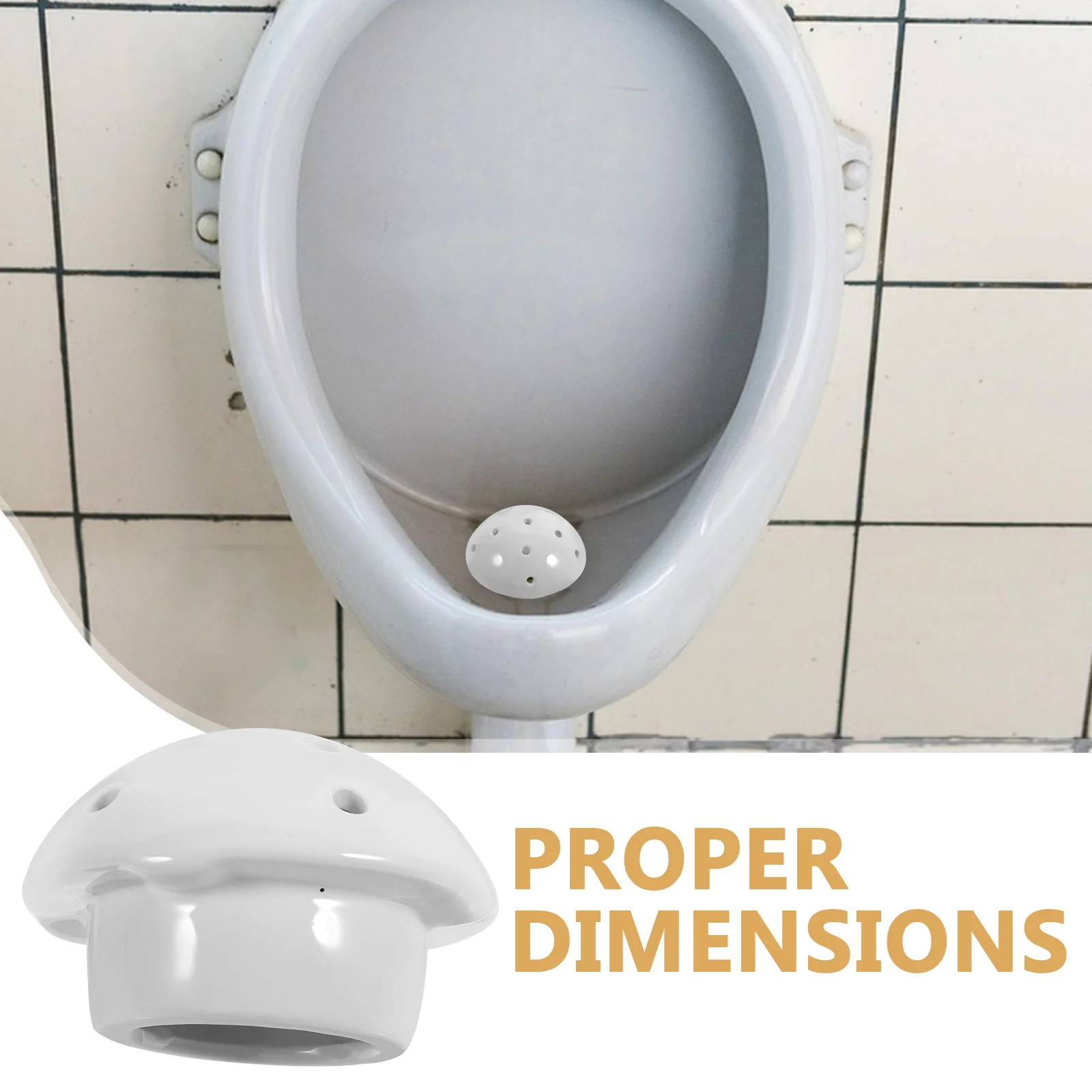 

Ceramic Bathroom Urinal Strainer Stopper Urinal Plug Urine Drain Cover Smooth Surface Mens Toilet Accessory Stopper