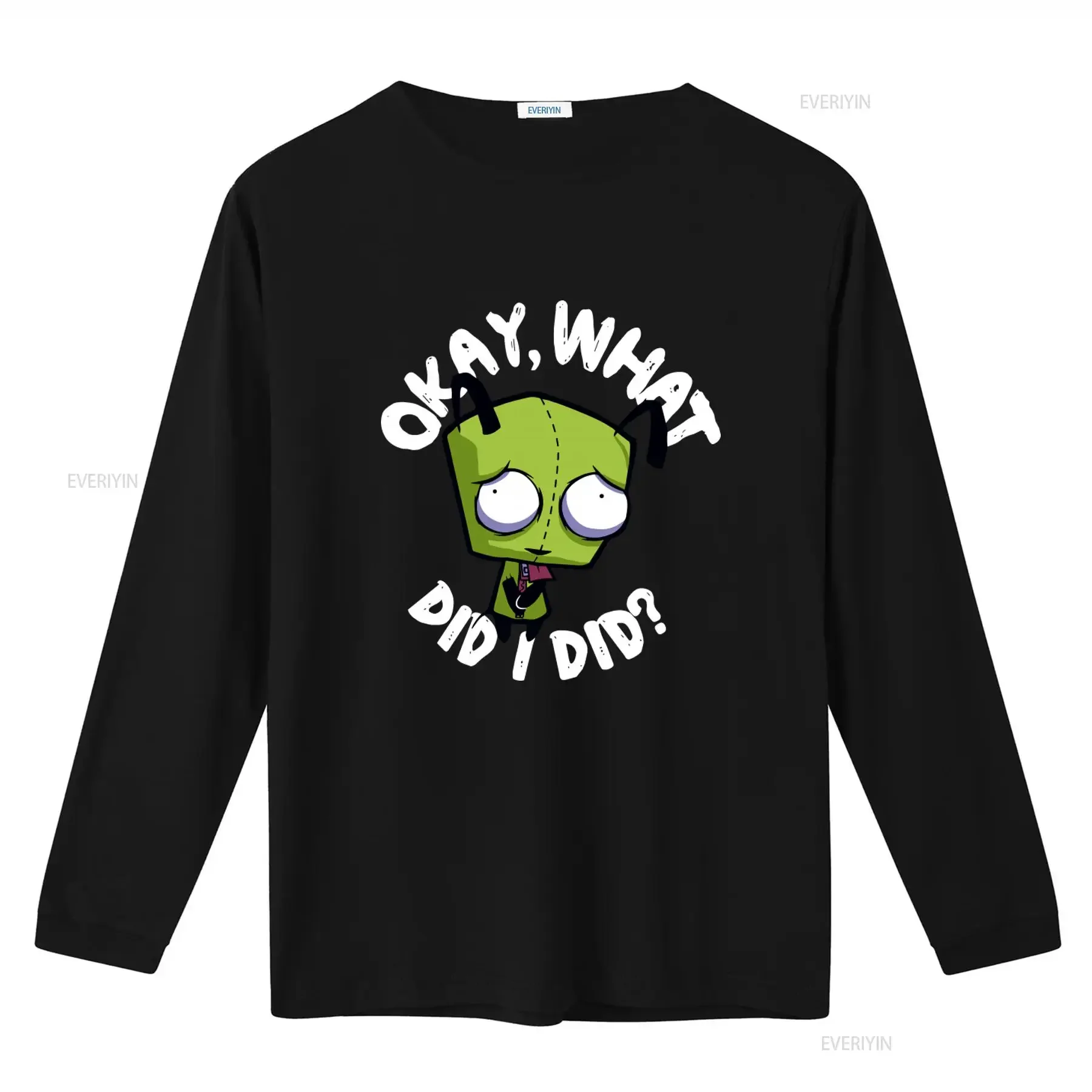 Mighty Fine Invader Zim Gir T Shirt Youth Juniors XL Purple Cartoon Alien Design What Did I Do  vintage Washed graphic