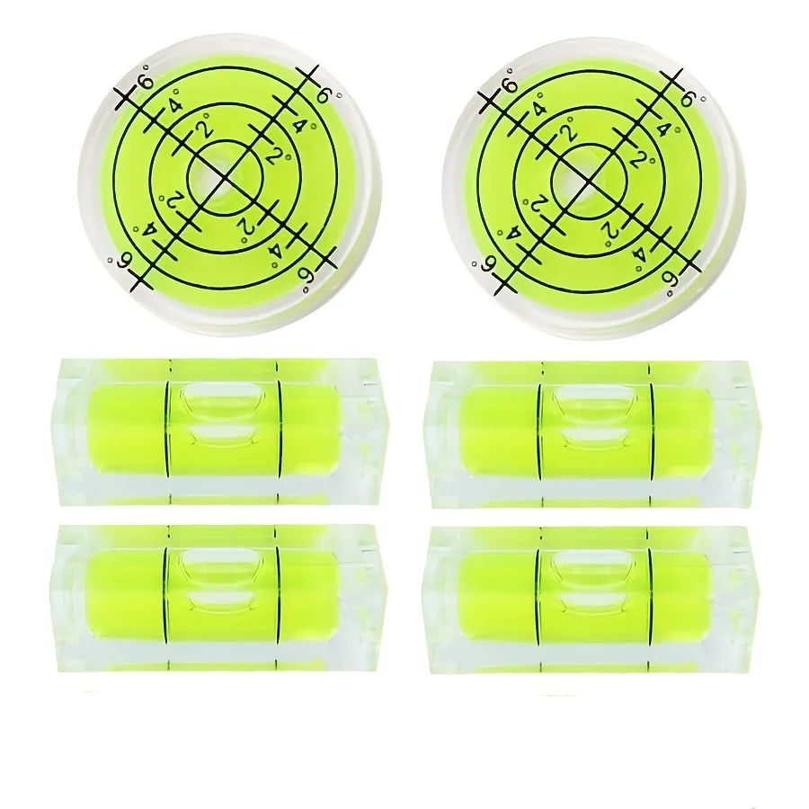 6 قطعة أداة قياس مستوى فقاعات صغيرة مربعة الشكل مناسبة للإطارات ولوحات الحائط والأقراص الدوارة المعلقة والحوامل الثلاثية والكاميرات والفونوغرافات 15X15X40Cm، 32X7Cm