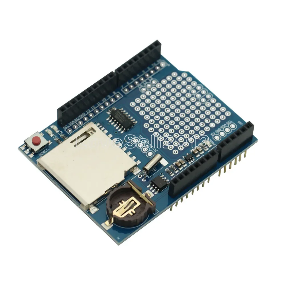 1PCS 5V Logging Recorder Data Logger Module Shield V1.0 for Arduino UNO SD Card Hot