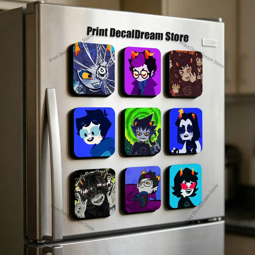 H-HomestuckS Sublimation Magnet Cartoon Anime CuteFridge Magnets Personalized Sublimation Products for Kitchen