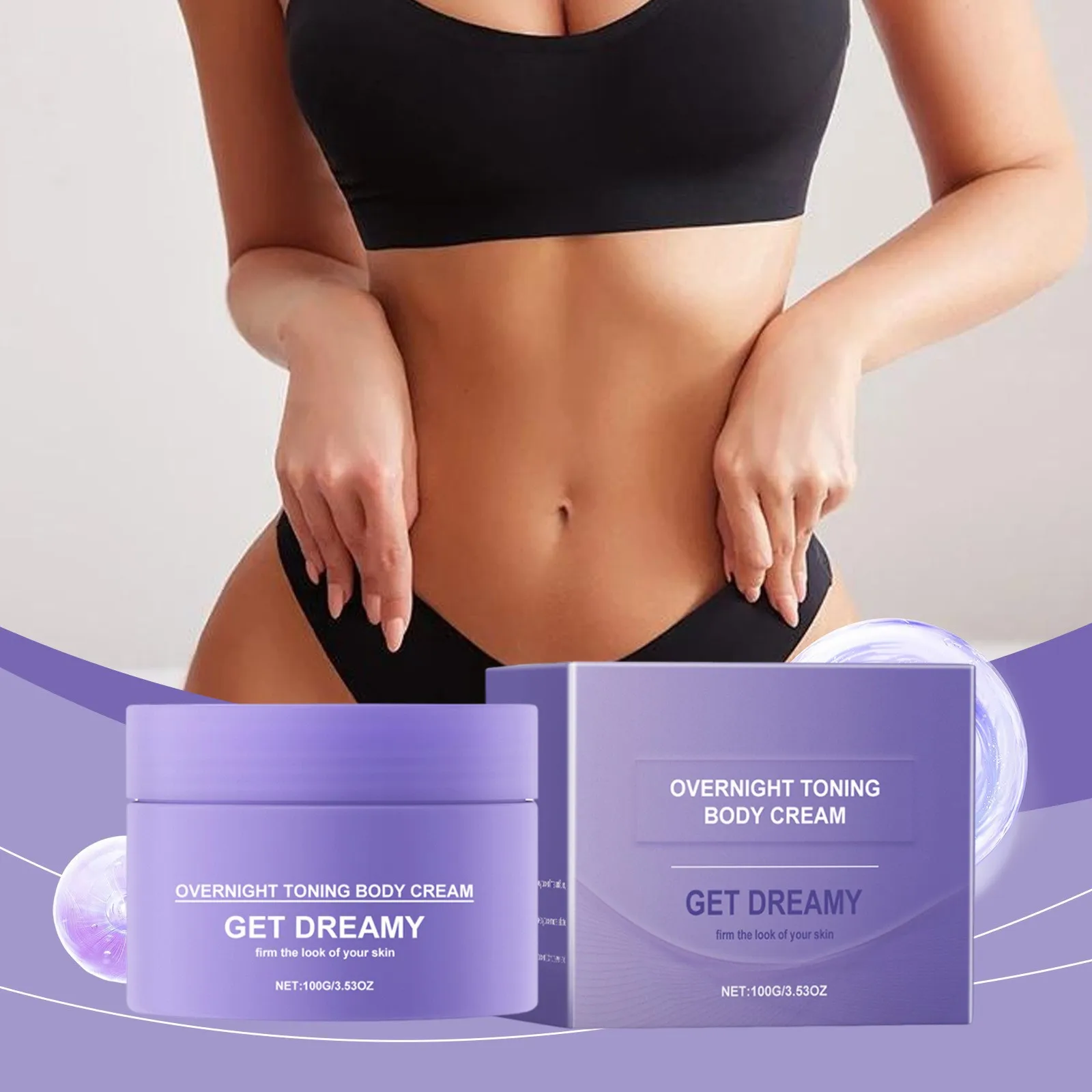 

Overnight Toning Body Cream Firming Body Shaping Improve Sagging Skin Smoothing Tighten the Abdomen Thigh Moisturizing Body Care