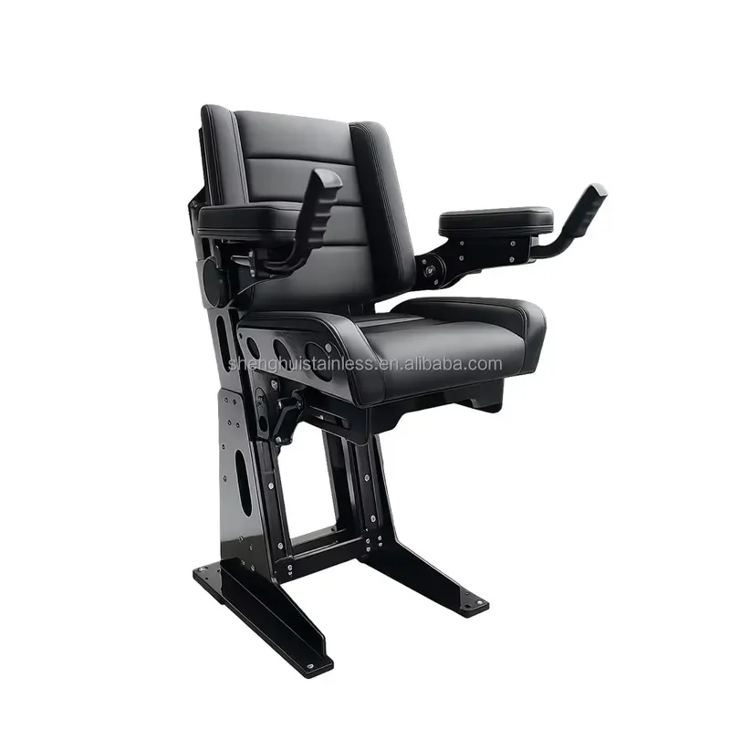 SHENGHUI Marine Newest Black Speed Yacht Shock Absorbing Seats Marine Boat Suspension Seats System