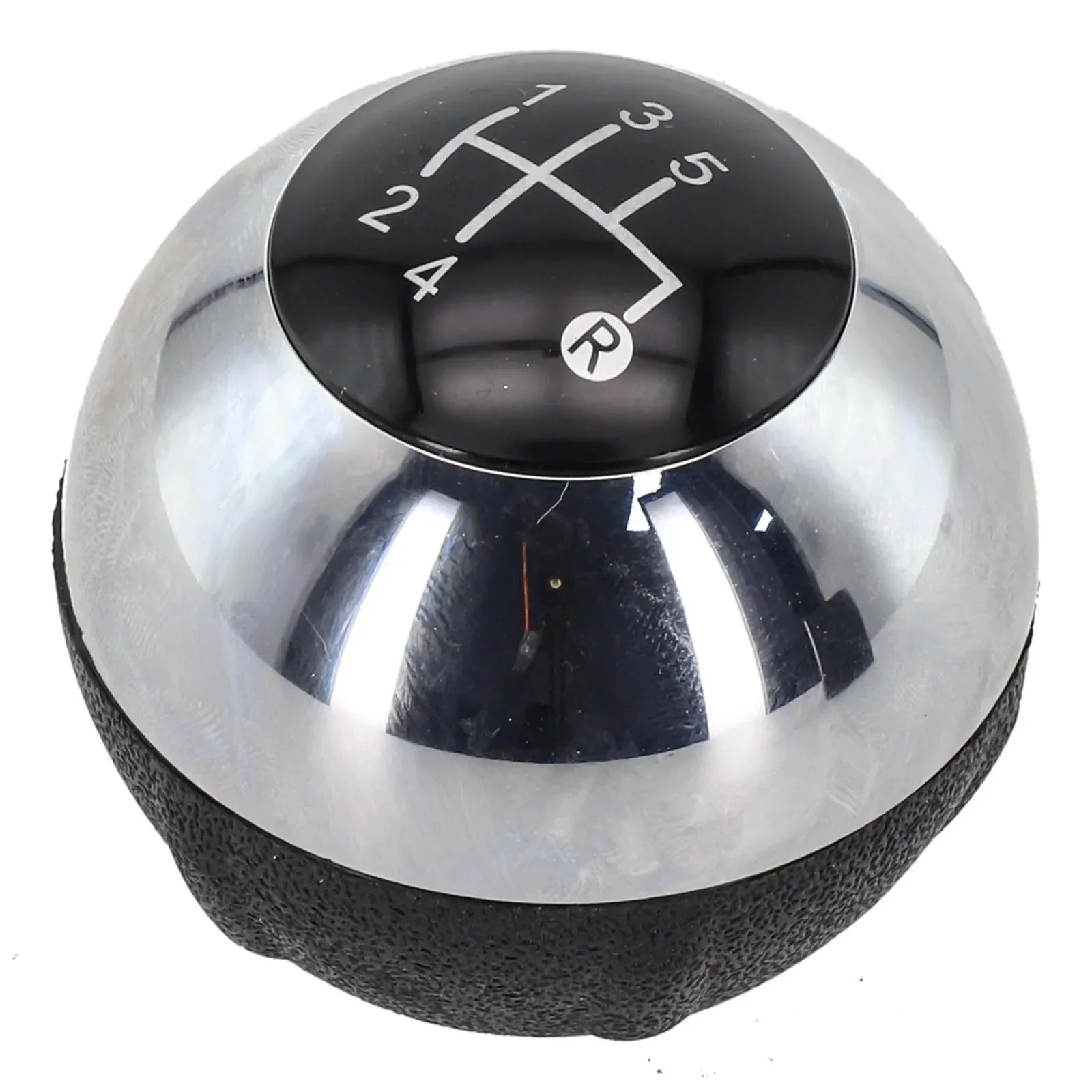 

Gear Knob Head 5-Speed Shift Knob Gear Shifting Chrome Black Wear-resistant Direct Replacement High-quality Material