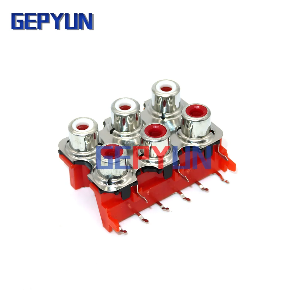 2 шт., встроенная печатная плата, стерео, аудио, экранированный разъем, 2, 4, 6 бит/отверстие, новинка