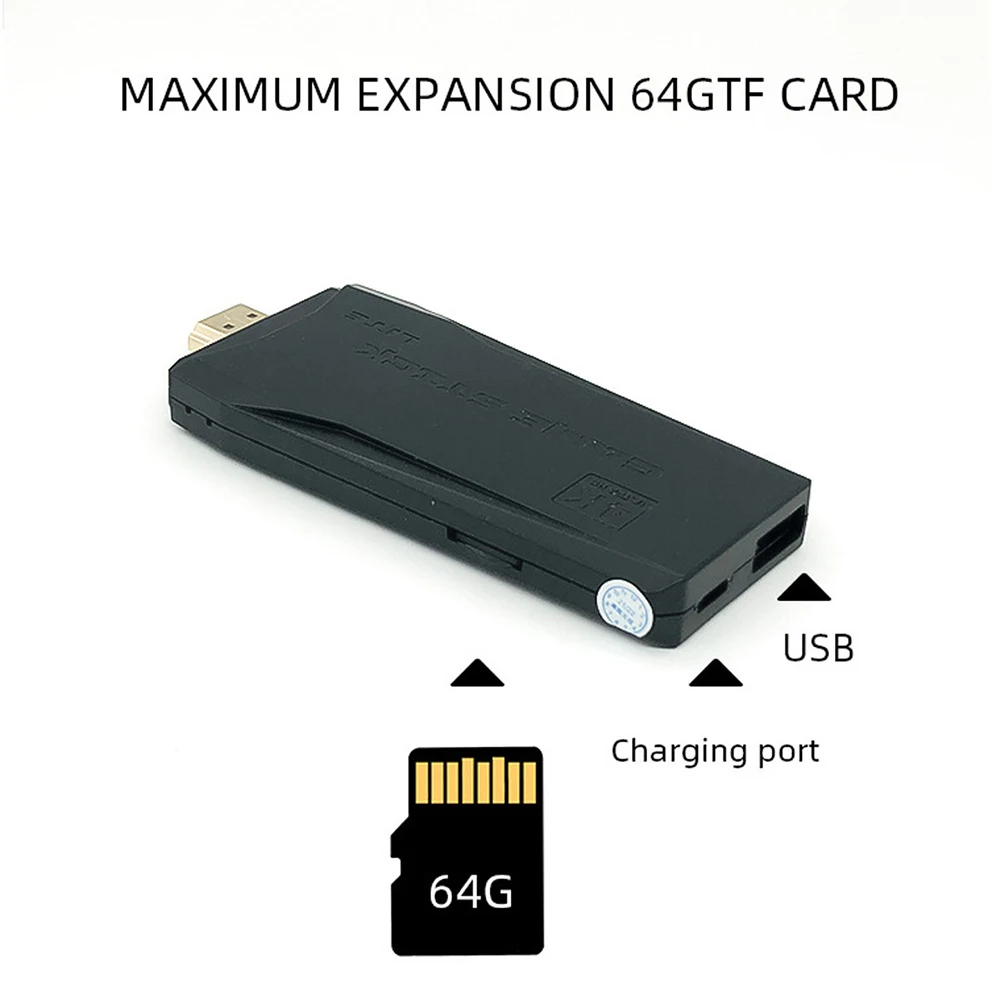 وحدة تحكم الألعاب المتوافقة مع HDMI 64G Retro Game Stick Wireless Gamepads (M8) #5