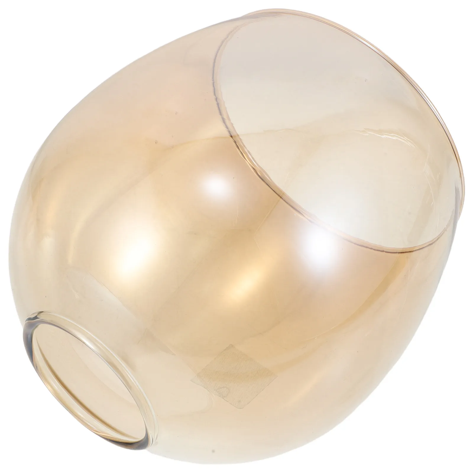 Amber Electroplated Handblown Glass Lampshade High Borosilicate Translucent Light Shade for Wall Sconces Pendant Fixtures