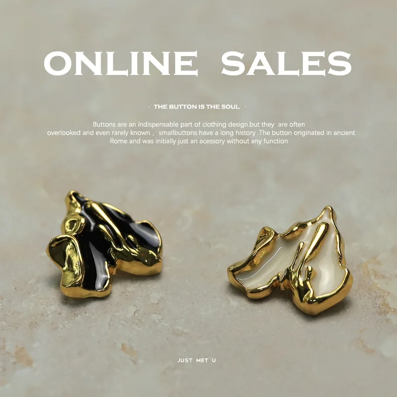 10 stücke Metall Herzen Knöpfe Für Frau Kleidung Mäntel Diy Handwerk Liefert Hand Zubehör Nähen Materialien Anzug Dekoration