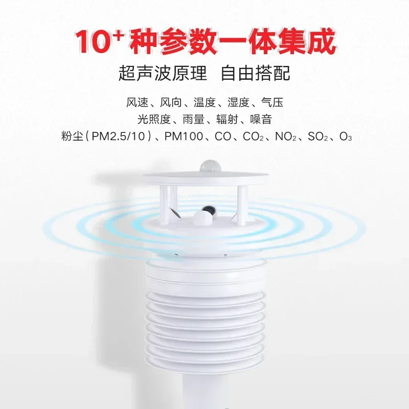 

High-Precision Multi-Element Outdoor Weather Station Optional Wind Speed Wind Direction Atmospheric
