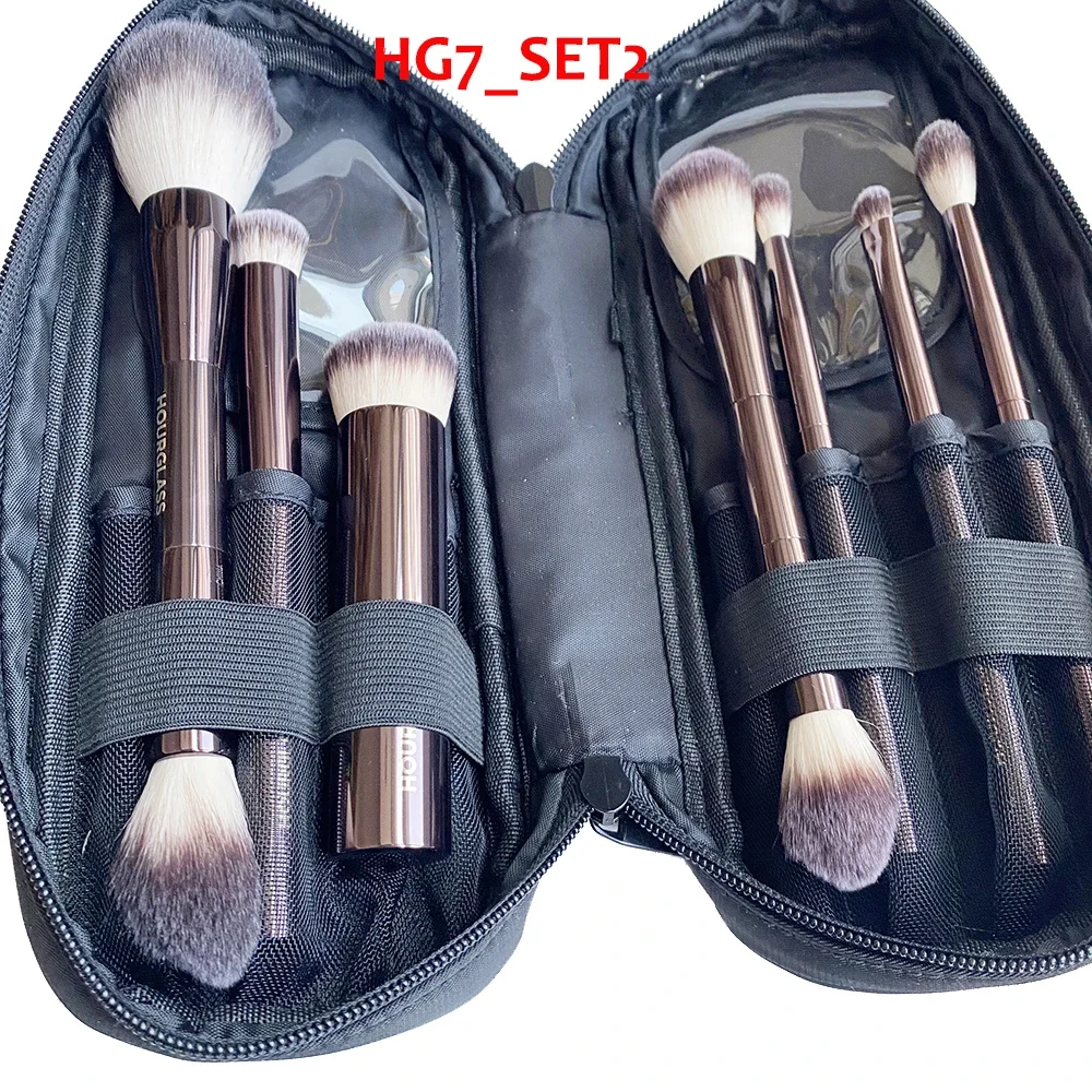 Hourglass Makeup Brush Set Luxury Powder Blush Eyeshadow Crease