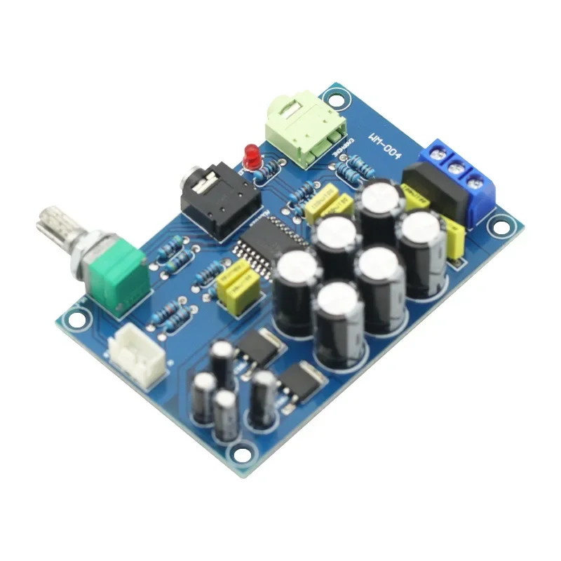 1PCS TPA6120 Headphone Amplifier Board HIFI TPA6120A2 Audiophile Headphone Amplifier Board Zero Bottom Noise Kit Finished Board