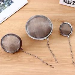 Fashion New Stainless Steel Tea Infuser Sphere Locking Spice Tea Ball Strainer Mesh Infuser Tea Filter StrainersTools