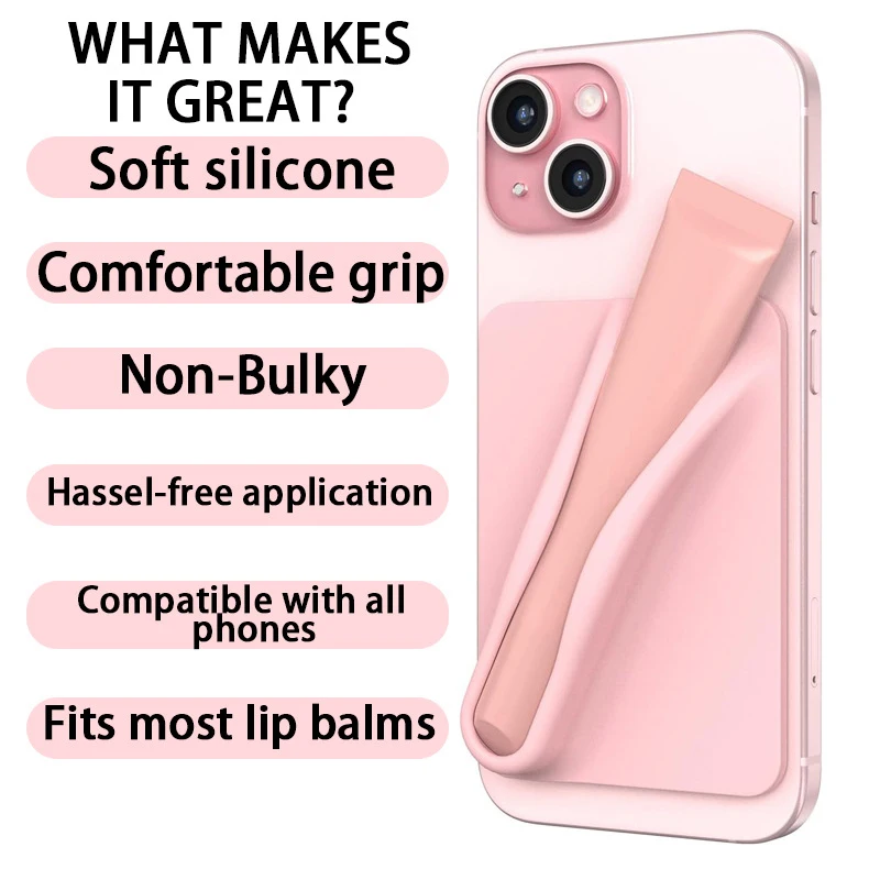 Silicone Lipstick Lip Glaze Mobile Phone Case Mobile Phone Holder Soft Shell Protective Case Phone Protective Cover