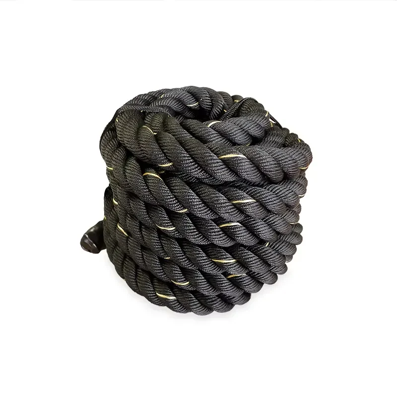 Home gym and outdoor workout 1.5 inch diameter polyester 9m/12m long fitness equipment battle rope