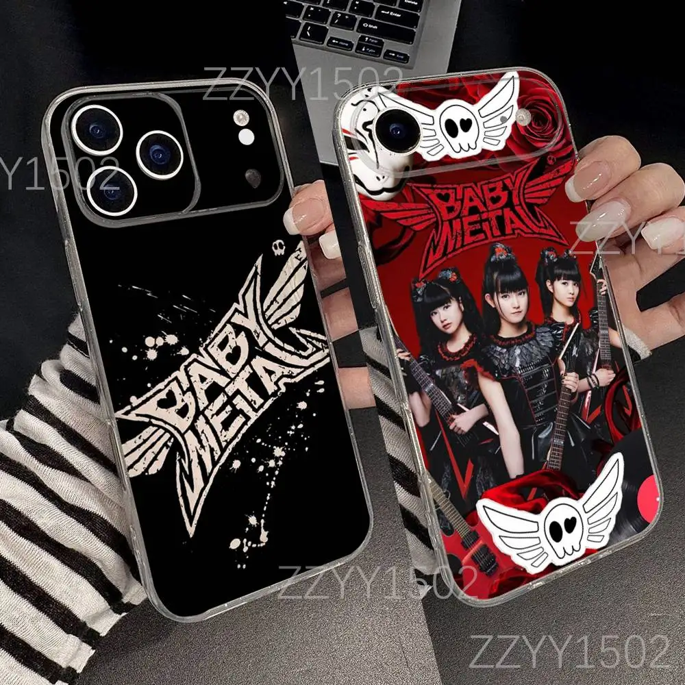 

B-Babymetal ROCK Japanese For iPhone 17,16,15,14,13,12,11 Pro,Max,Plus,X,XS,XR,SE4,E Mini Transparent Soft Protective Shell