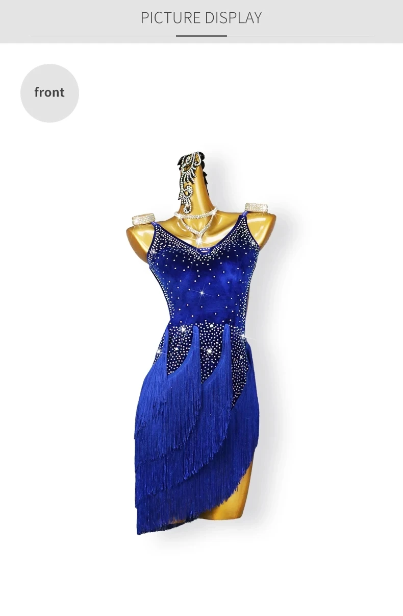 2026 Lateinamerikanischer Tanzrock Damen Samba-Kostüm Amerikanische Ballkleidung Mädchen Sportanzug Damen Trainingskleidung Partykleid – Detail 7