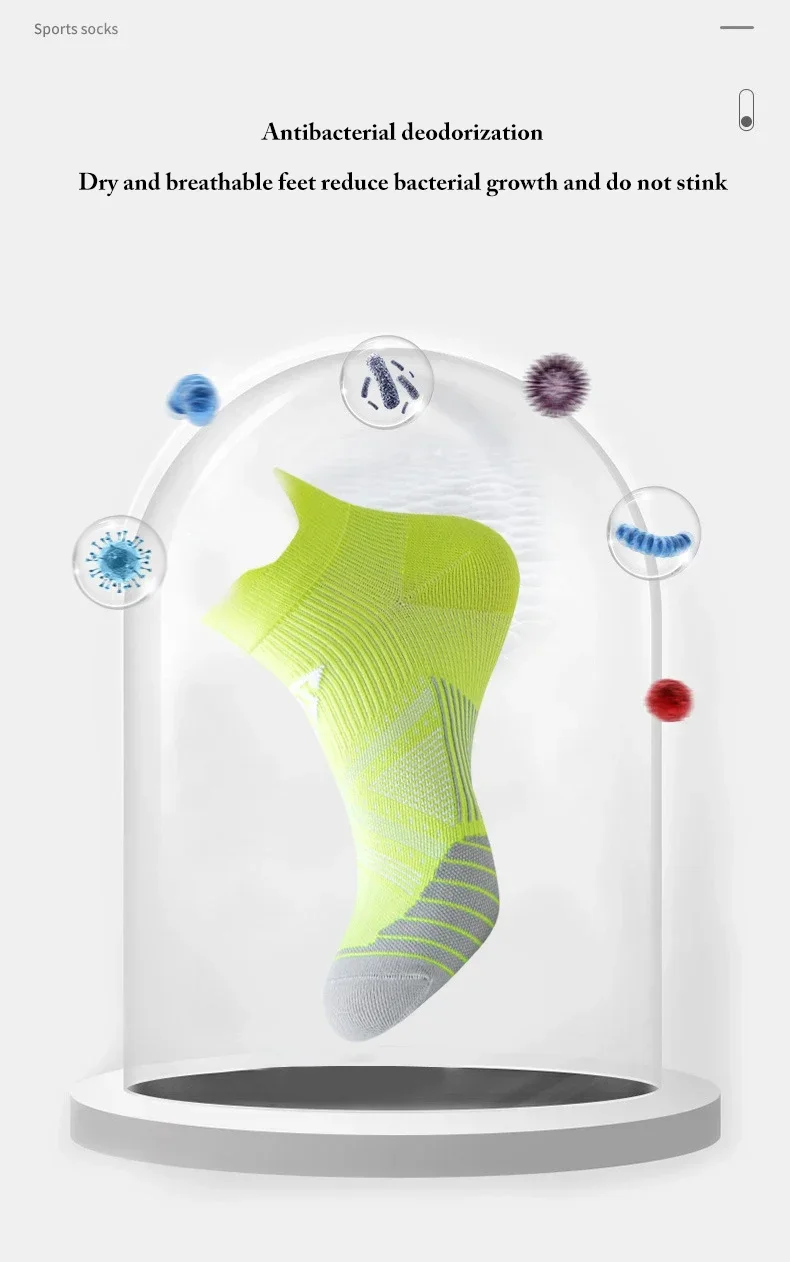 4 paare/los Frau männer Socken Kompression Atmungs Basketball Sport Radfahren Laufen Handtuch Socken Hohe Elastische Rohr Socken – Detail 8