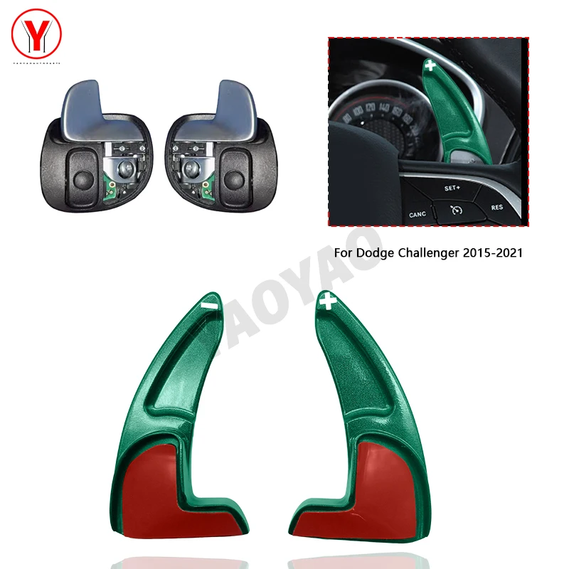 Steering Wheel Paddle Shift For Dodge Challenger/Charger 2015-2021 DSG Extension Sticker Decals