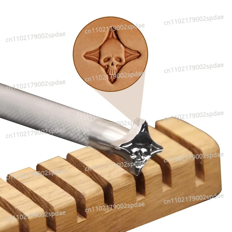 304 Stainless Steel Skull Pattern Leather Stamping Tool -Carving & Embossing Punch For Vegetable Tanned Leather DIY Leathercraft
