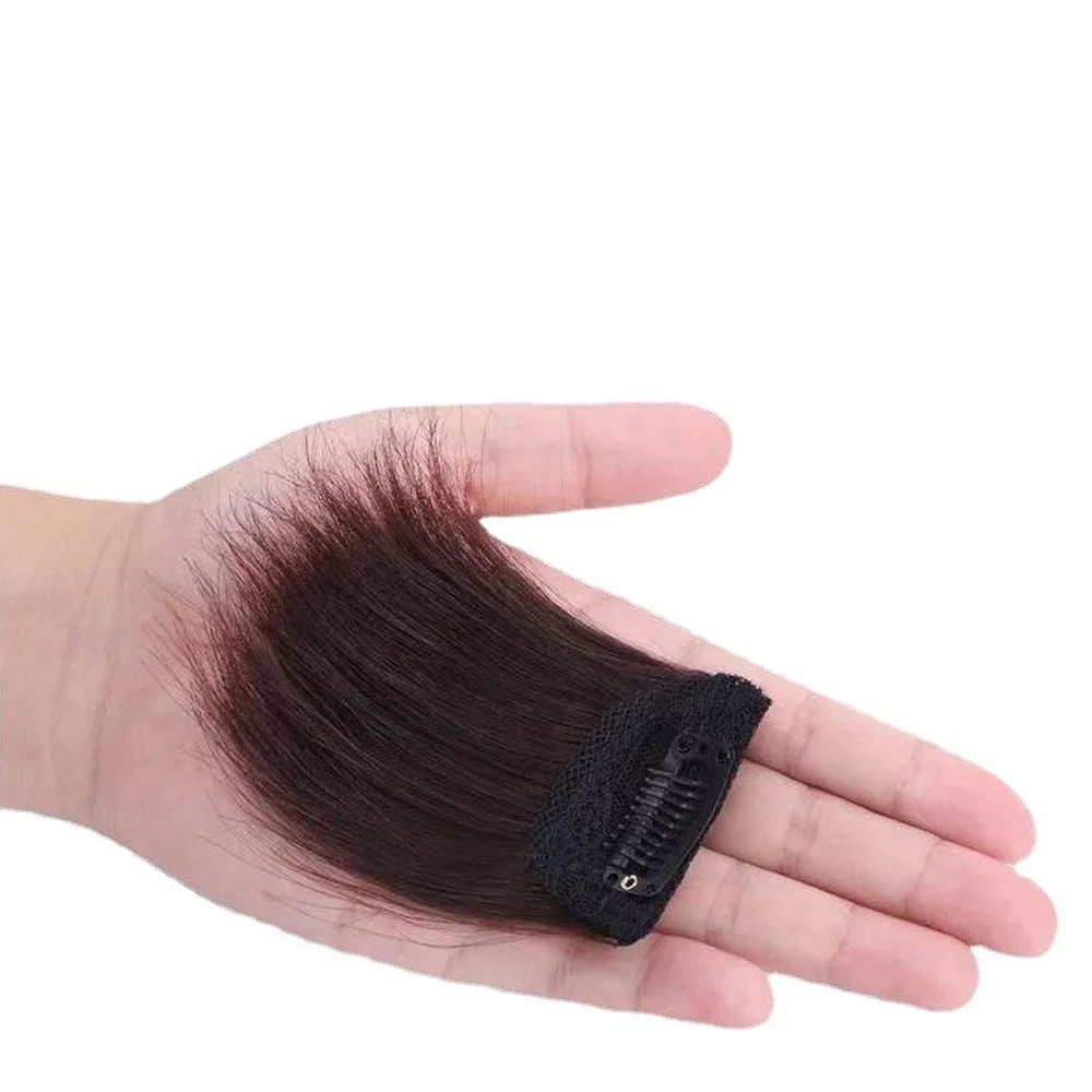 Women Fluffy Invisible Seamless Hair Pads Clip in Hair Extension Lining Natural Hair Top Side Cover Piece Synthetic Styling Pads