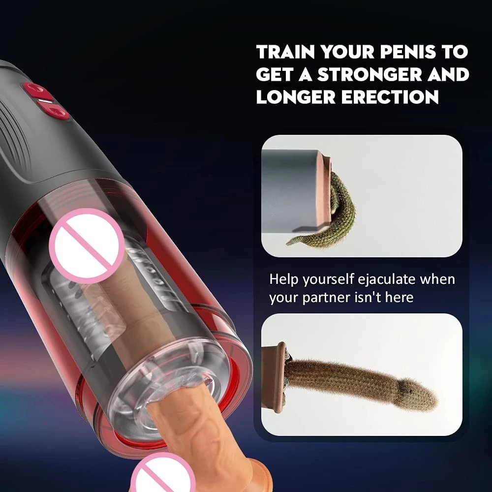 Automatic Rotation Male Masturbation Cup Silicone Vagina Real Pussy Adult Masturbator Blowjob Stroker Vibrating Sex Toys For Men