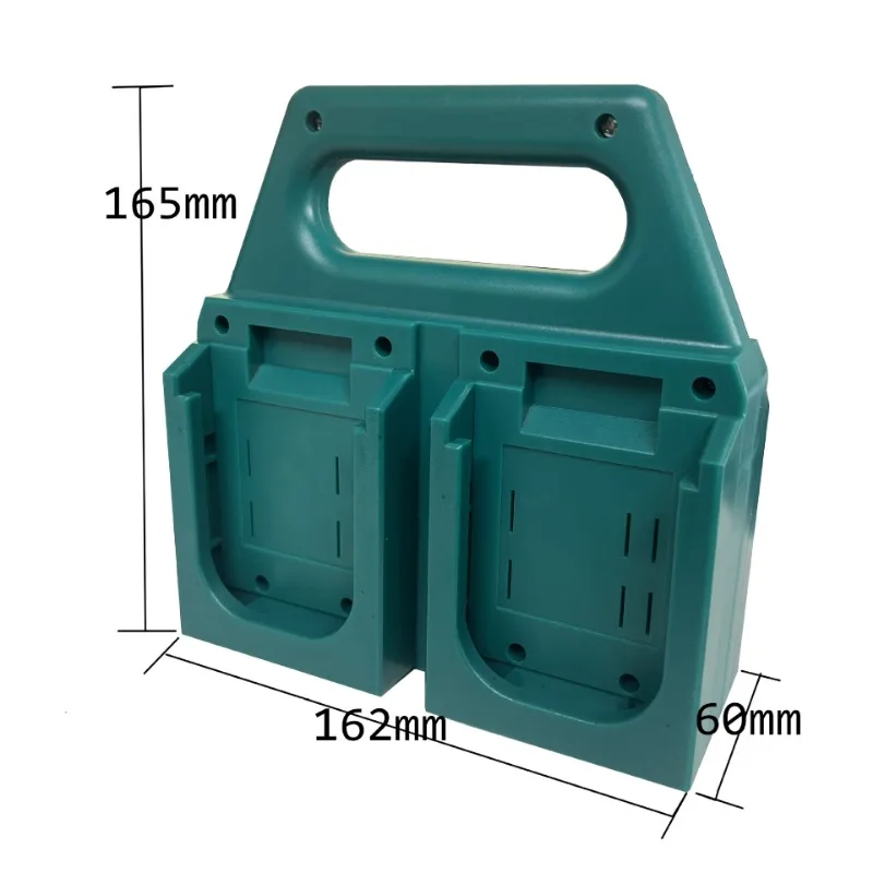 Battery Organizer Rack 4-Slot Travel-Size Battery Holder For Tools Space-Saving Design Small Tool Storage Container For Workshop