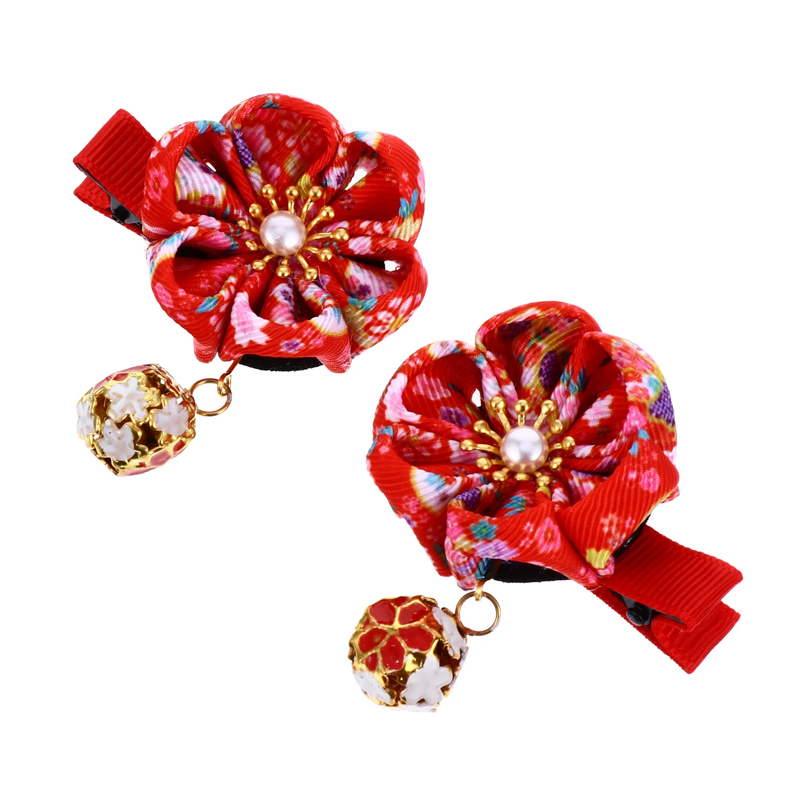 

2Pcs Japanese Style Hair Clip Plum Hair Decor Exquisite Simple Design Headdress for Fashion Pretty Accessory