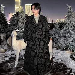 FANDISHI  new Japanese and Korean style casuals Loose fit Dark winds Men's wind coat