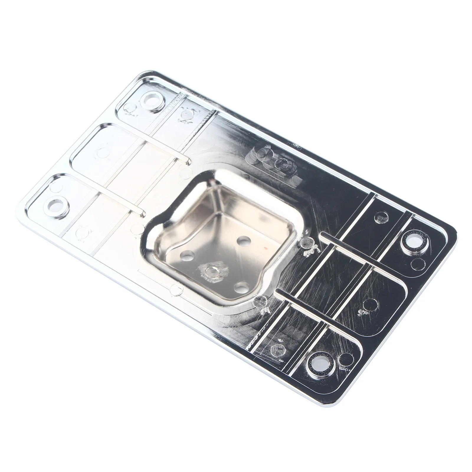 3 Holes Motorcycle Laydown License Plate Mount Steel License Plate Mounting Bracket Replacement for Big Twins 1973-Up